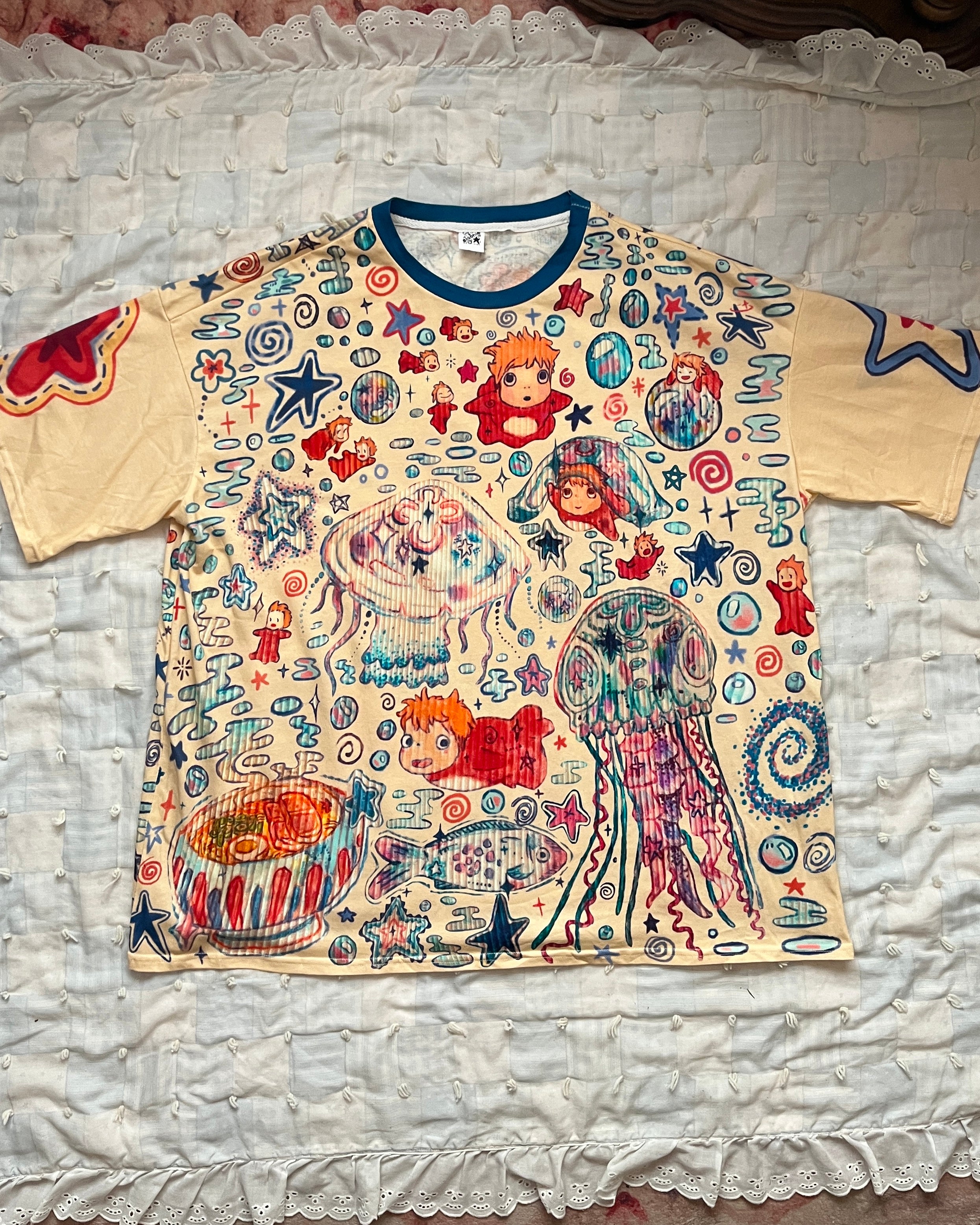 Fishy in the Sea Oversized Tee MISPRINT (M)