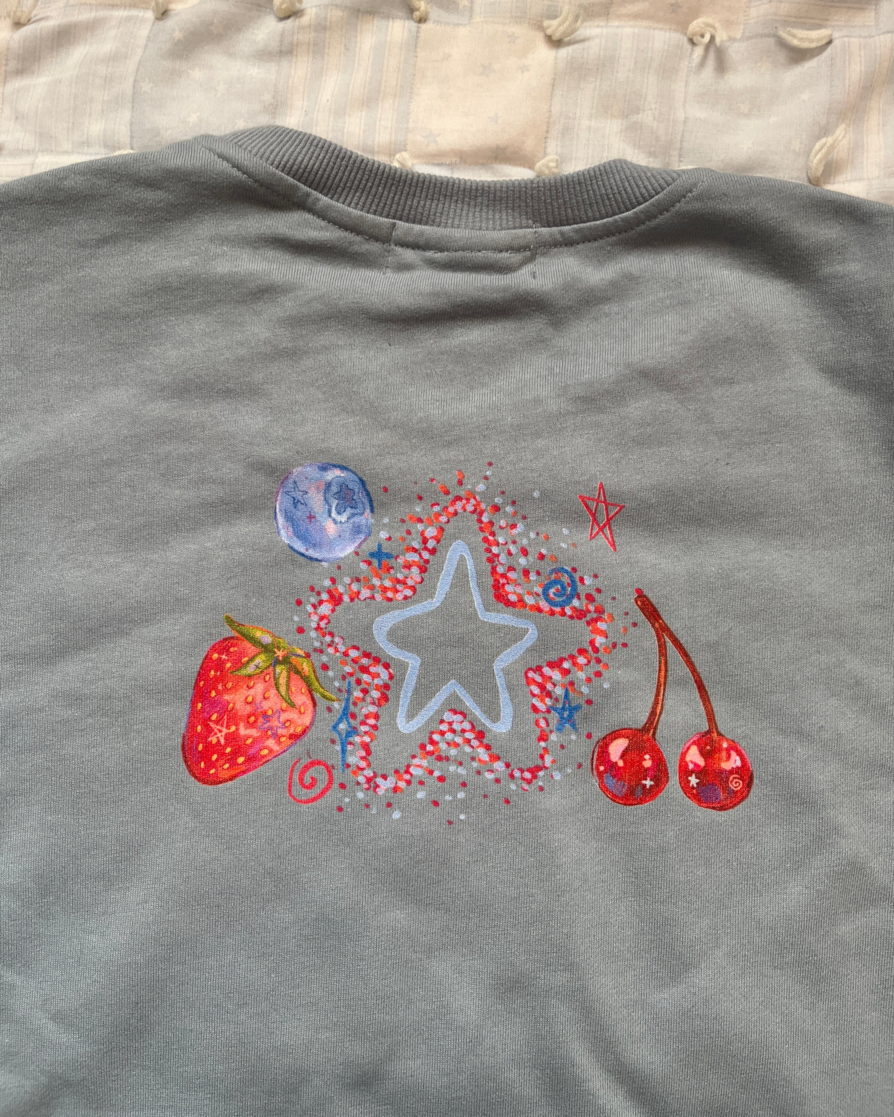 Duck Fruit Sweater BLUE