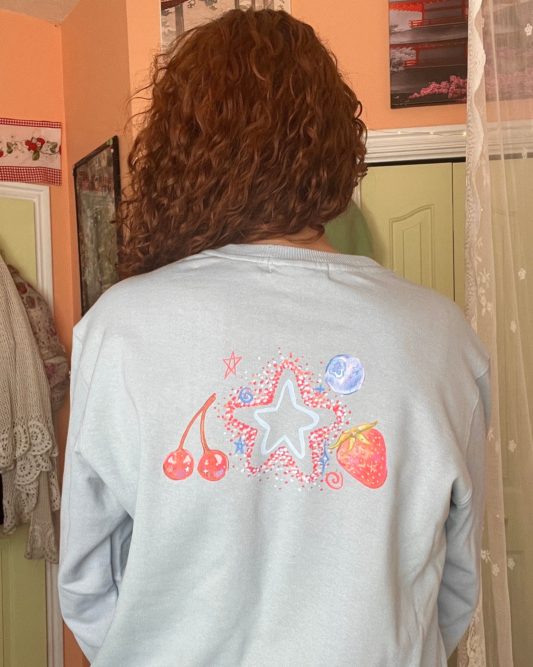 Duck Fruit Sweater BLUE